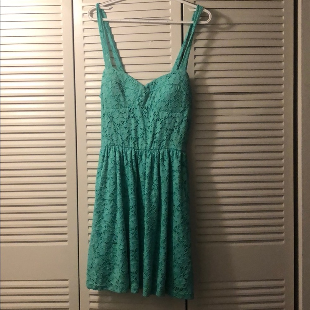 Blue Lace Sun Dress